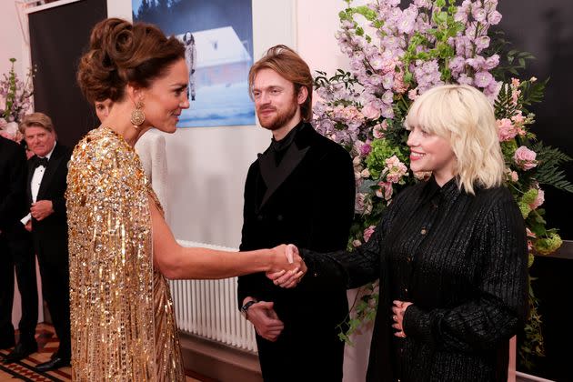 The Duchess of Cambridge greets Billie Eilish. (Photo: Chris Jackson via Getty Images)