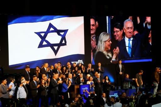 Netanyahu, who has been accused of damaging Israel's social fabric with his divisive brand of populism, tells supporters he will lead a right-wing government but be "prime minister for all"