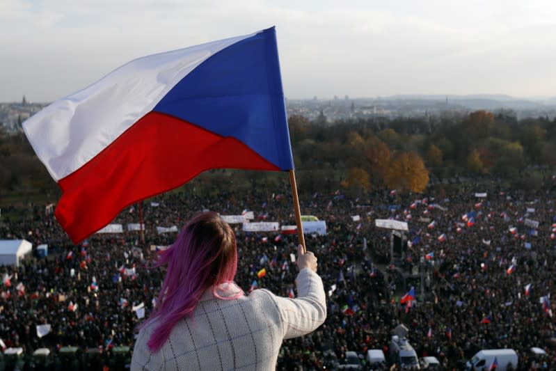 Anti-government protest in Prague