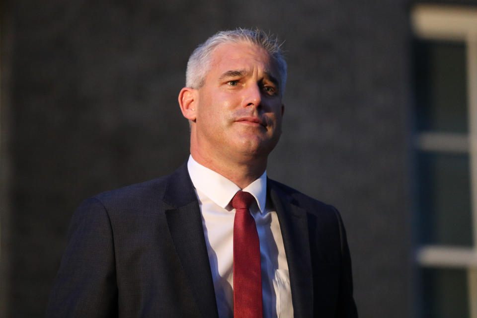 Brexit Secretary Stephen Barclay leaving Downing Street, London, after meeting the new Prime Minister Boris Johnson.