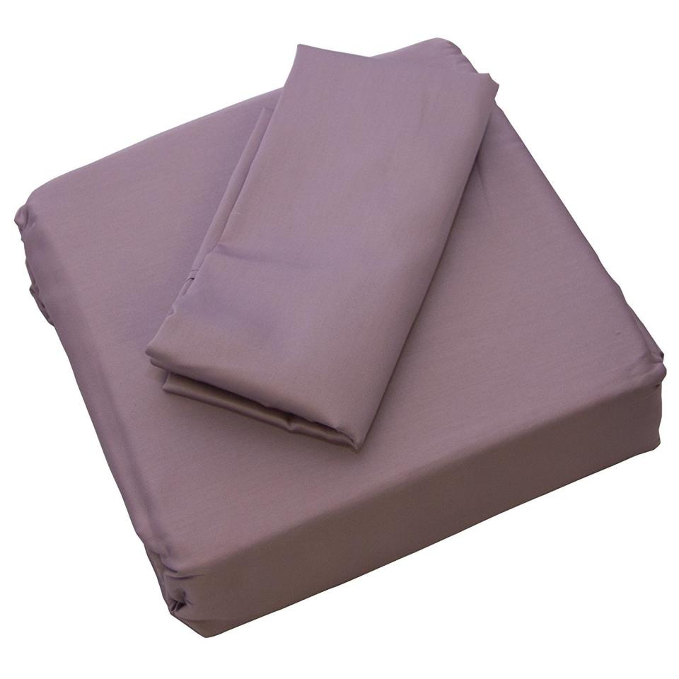 These <a href="https://www.amazon.com/ThermalSense-Temperature-Balancing-Sheet-Set/dp/B00P0QKLB2" target="_blank">ThermalSense&nbsp;sheets</a>&nbsp;are made of cotton sateen, which allows them to continuously adjust to your body temperature so you're never too hot or too cold. Plus, they're moisture wicking to <a href="https://www.amazon.com/ThermalSense-Temperature-Balancing-Sheet-Set/dp/B00P0QKLB2" target="_blank">help prevent night sweats</a>.&nbsp;<br /><br /><a href="https://www.amazon.com/ThermalSense-Temperature-Balancing-Sheet-Set/dp/B00P0QKLB2" target="_blank">Shop ThermalSense Temperature Balancing Sheet Sets on&nbsp;Amazon.</a>