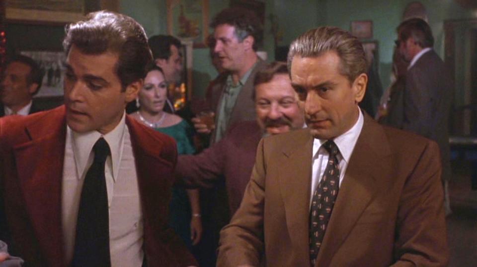 Ray Liotta and Robert De Niro in Goodfellas.