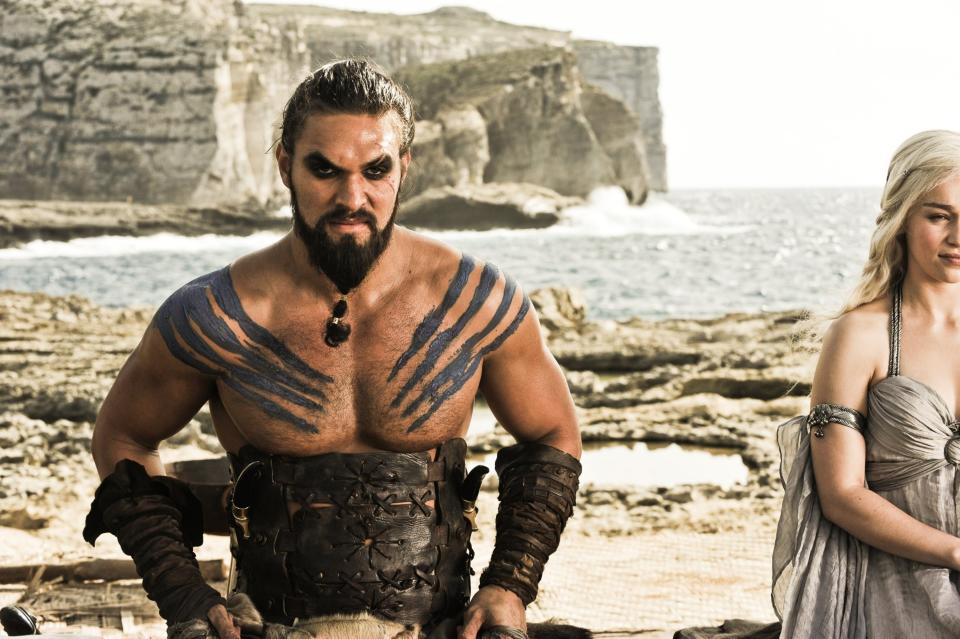 Jason Momoa in seiner Rolle des Khal Drogo. (Bild: ddp)