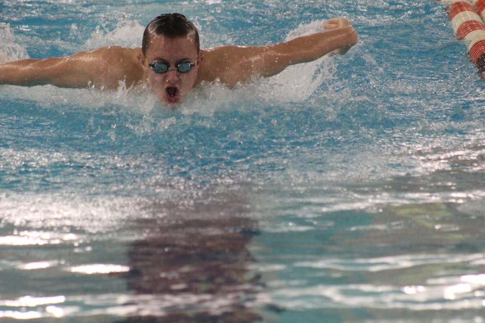 Ontario's Alex Rose in the 100 meter butterfly.