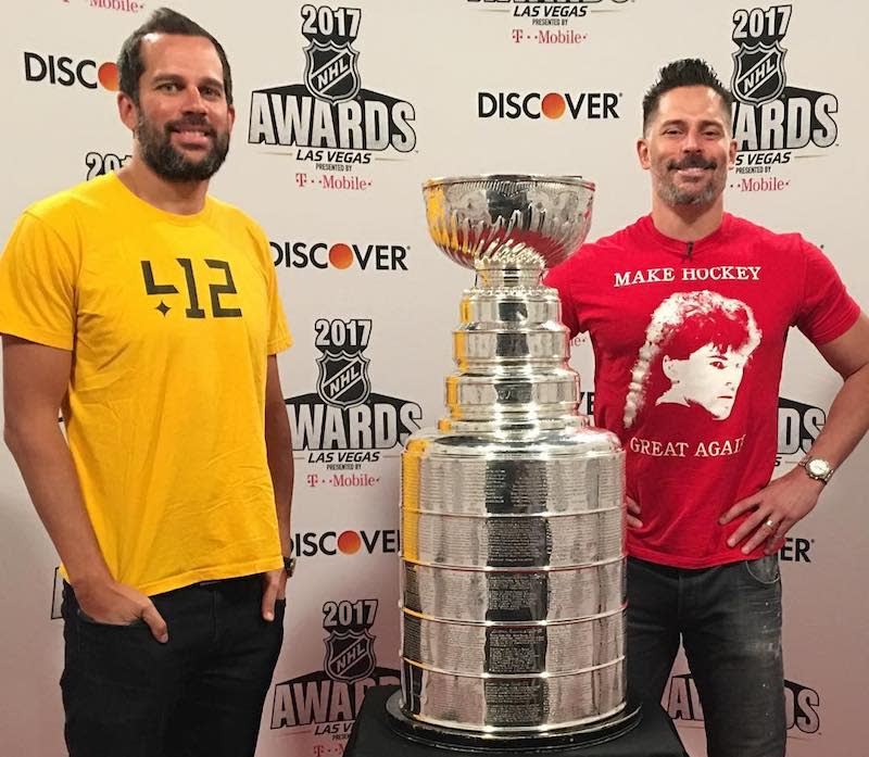 <p>Actor (and die-hard fan of the Pittsburgh Penguins) was proud to stand with the Stanley Cup that his team won as he got ready to host the 2017 NHL Awards in Las Vegas. “<a rel="nofollow noopener" href="https://www.instagram.com/p/BVnPLJnDnHH/?taken-by=joemanganiello" target="_blank" data-ylk="slk:The cup is here;elm:context_link;itc:0;sec:content-canvas" class="link ">The cup is here</a>!” he gushed. (Photo: Joe Manganiello via Instagram) </p>