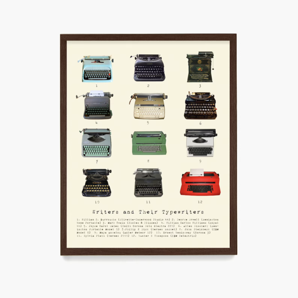 31) Writers and Their Typewriters Print
