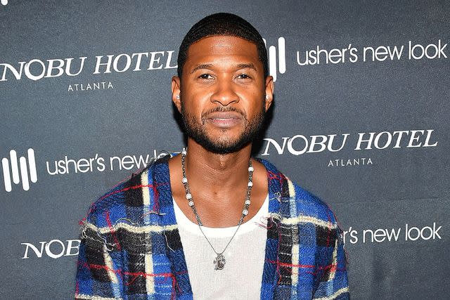 <p>Paras Griffin/Getty</p> Usher in July 2023 in Atlanta.