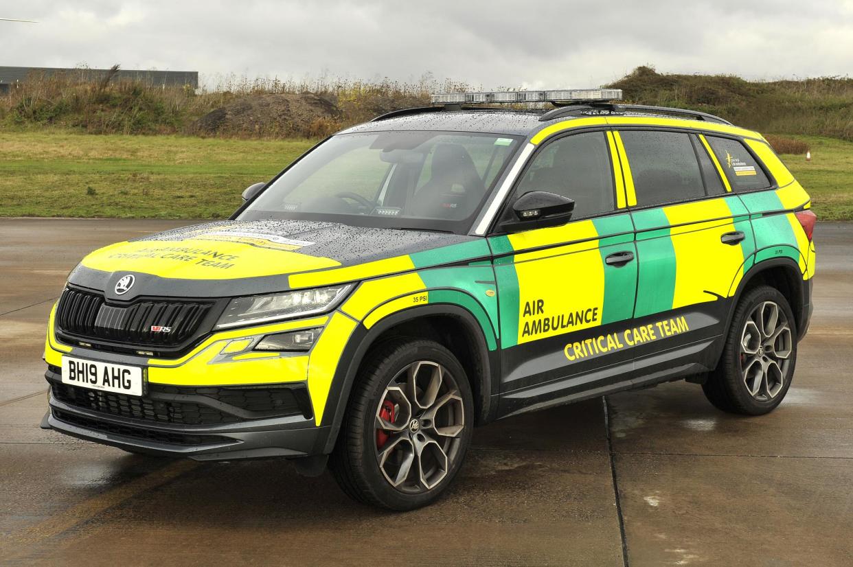 Skoda Kodiaq vRS joins the Air Ambulance Fleet