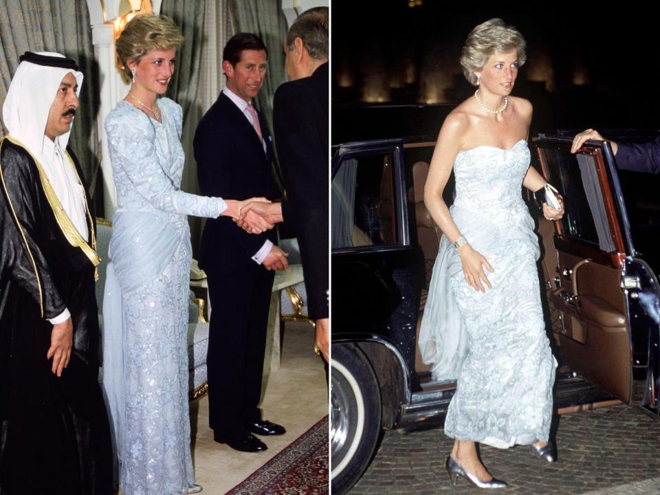 princess diana blue catherine walker dress