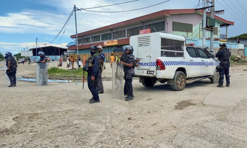 FILE PHOTO: FILE PHOTO: Protests turn violent in Solomon Islands