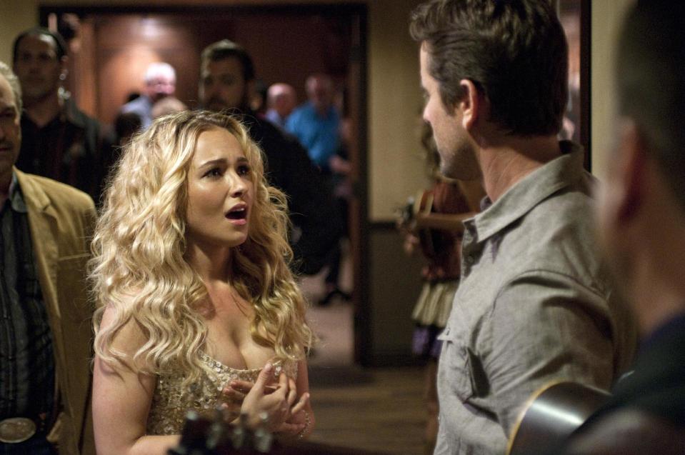 This image released by ABC shows Hayden Panettiere as Juliette in a scene from the new series "Nashville," premiering Oct. 10, at 10 p.m. EST on ABC. (AP Photo/ABC, Katherine Bomboy-Thornton)