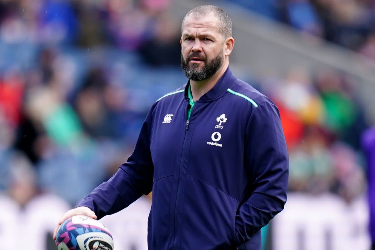 Ireland head coach Andy Farrell is preparing to face England (Jane Barlow/PA) (PA Wire)