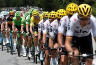 Cycling - The 104th Tour de France cycling race - The 179.5-km Stage 18 from Briancon to Izoard, France - July 20, 2017 - Team Sky rider and yellow jersey Chris Froome of Britain in action. REUTERS/Christian Hartmann