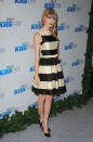 <p>Taylor Swift seguía muy de cerca las nuevas colecciones de Kate Spade, poniendo especial atención a los bolsos y vestidos. En el KIIS-FM Jingle Ball 2012, un concierto que se celebra todos los años en Los Ángeles, presumió de estilo con un minivestido de la diseñadora. (Foto: Gtres). </p>