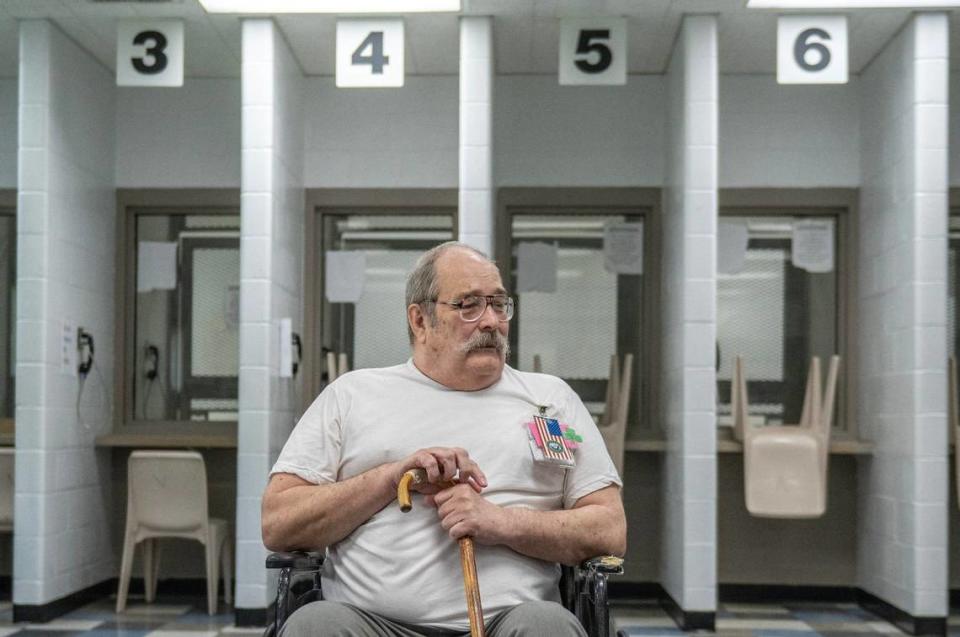 David Hosier was convicted in a 2009 murder in Jefferson City. He was interviewed inside a visitor’s room at Potosi Correctional Center on Tuesday, May 21, 2024, in Potosi, Missouri.