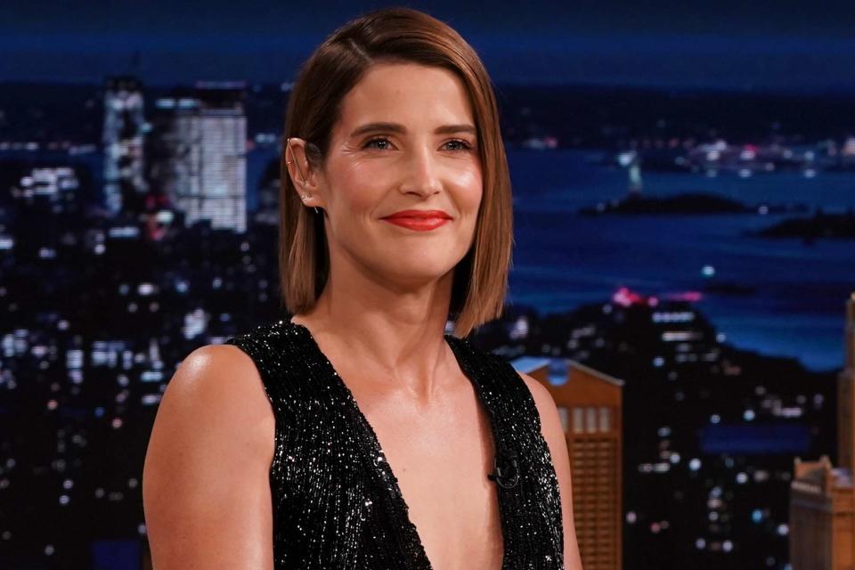 <p>Sean Gallagher/NBC/NBCU Photo Bank/Getty</p> Cobie Smulders during an interview on 
