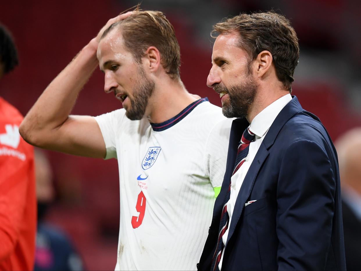 England striker Harry Kane and manager Gareth Southgate (Getty Images)