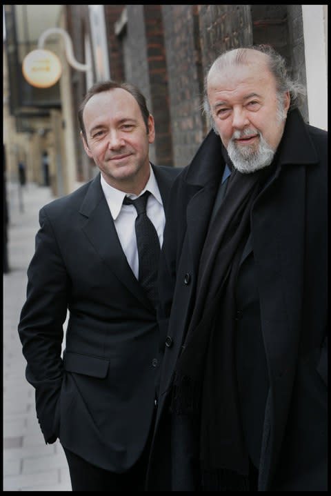 Hall with Kevin Spacey at the Old Vic - Credit: Martin Pope