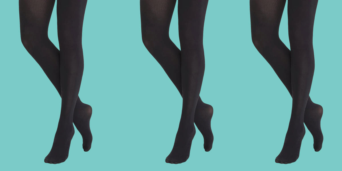 3 Pairs Control Top Pantyhose for Women, Super Opaque, Opaque and Sheer.  Run Resistant Tights. at  Women's Clothing store