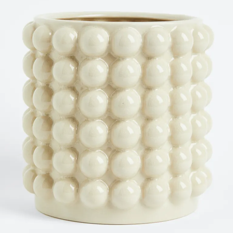 white ceramic plant pot