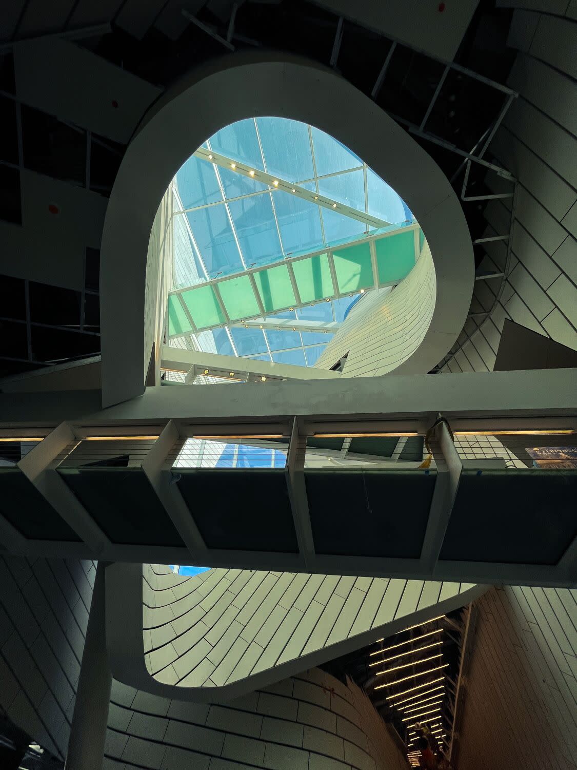 A skylight over the museum's atrium.