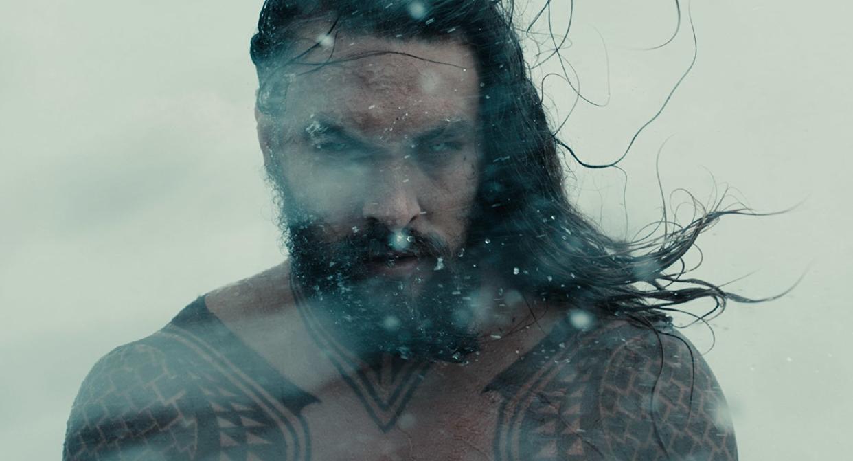 Jason Momoa as Aquaman in Justice League 