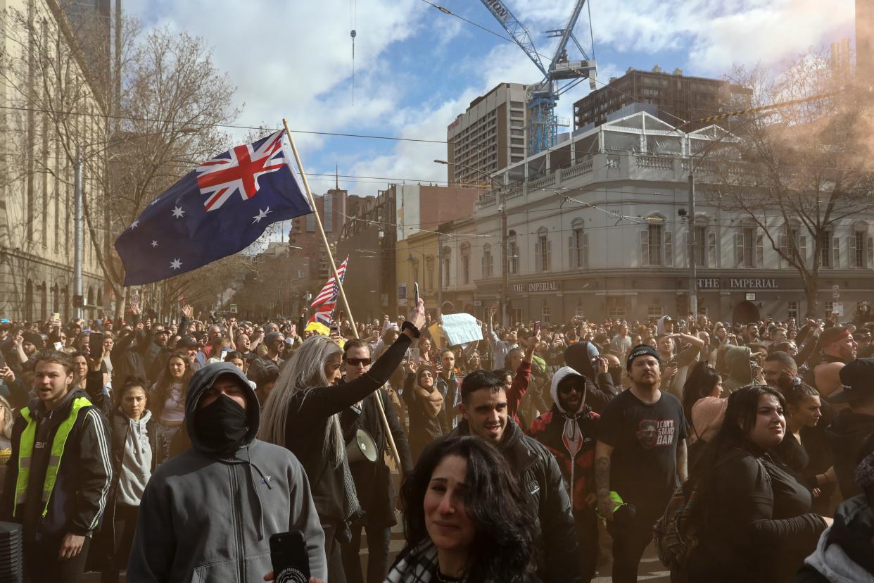 Thousands took part in the protest in Sydney (Getty Images)