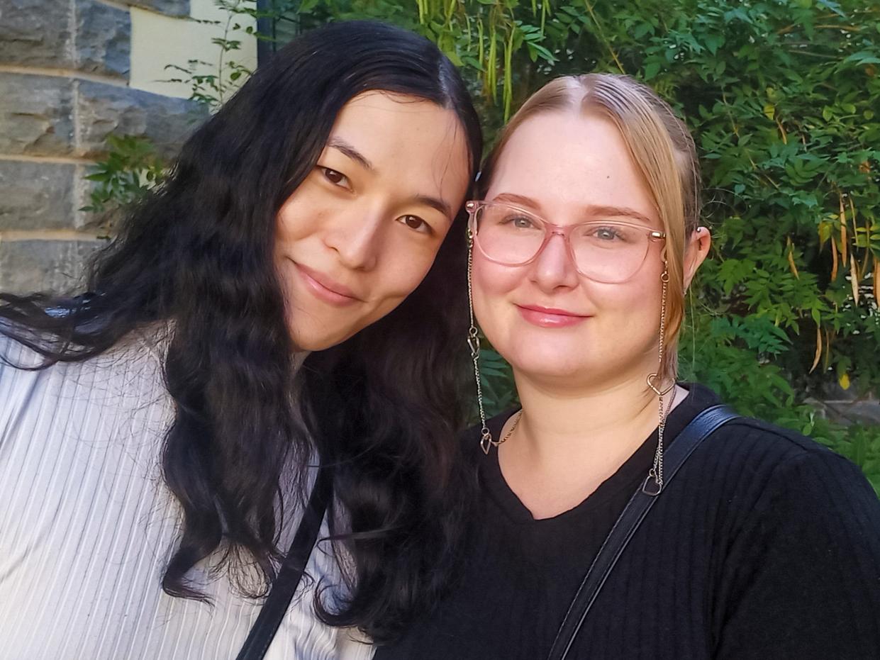 The writer (right) and her partner, Summer (left).