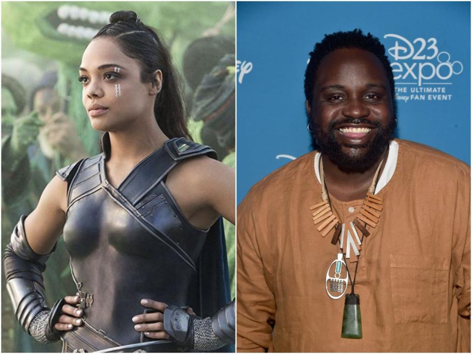 Tessa Thompson Valkyrie and Brian Tyree Henry