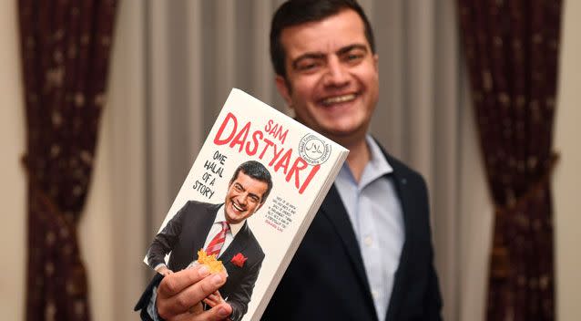 Senator Dastyari was at the university to promote his book, One Halal of a Story. Photo: AAP