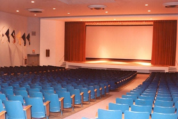 A look inside the 995-seat Expo Theater at the former Fort Monmouth. Netflix has the option of removing or reusing the building.