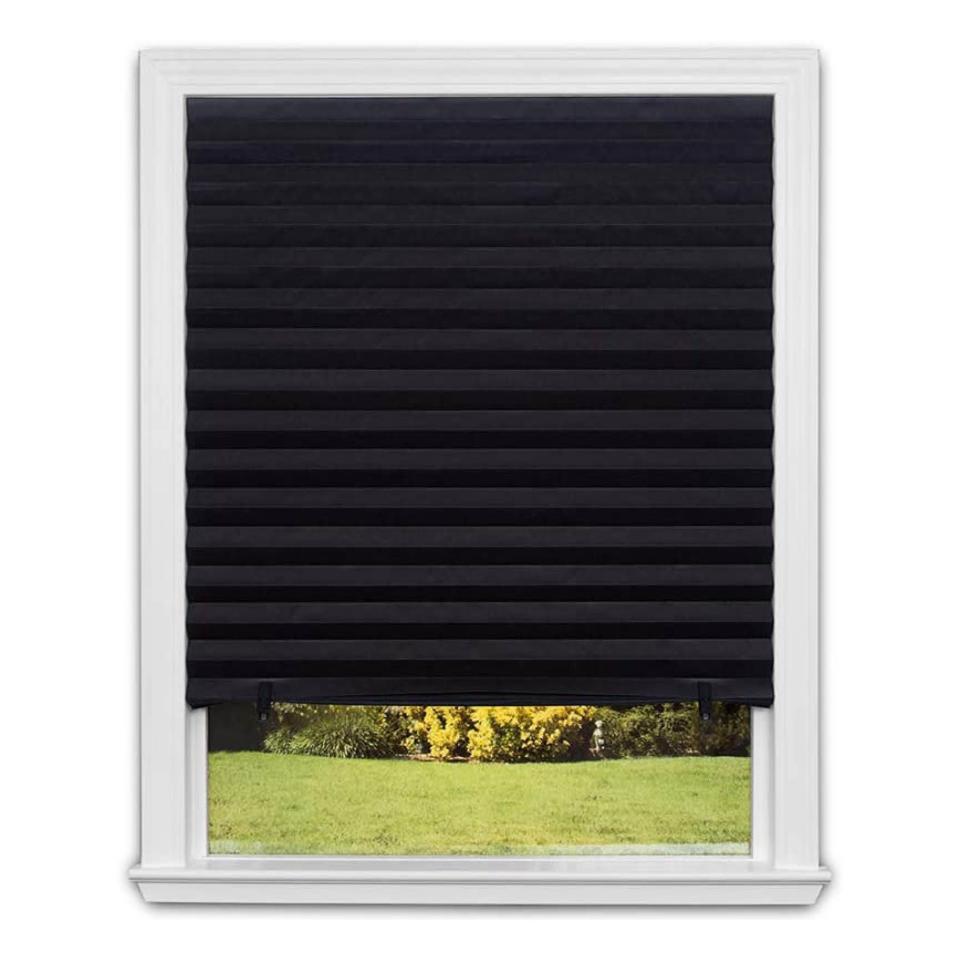 3) Blackout Pleated Paper Shade