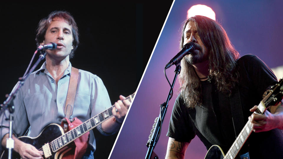 Paul Simon shares, Dave Grohl shares. (Photo: Getty Images)