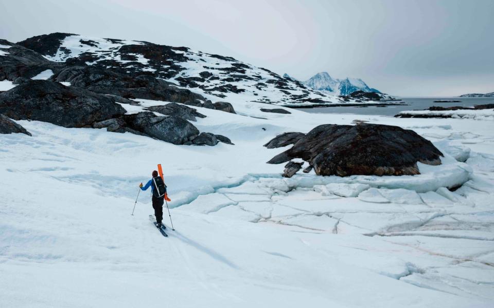 Skiing in Kulusuk, Eastern Greenland