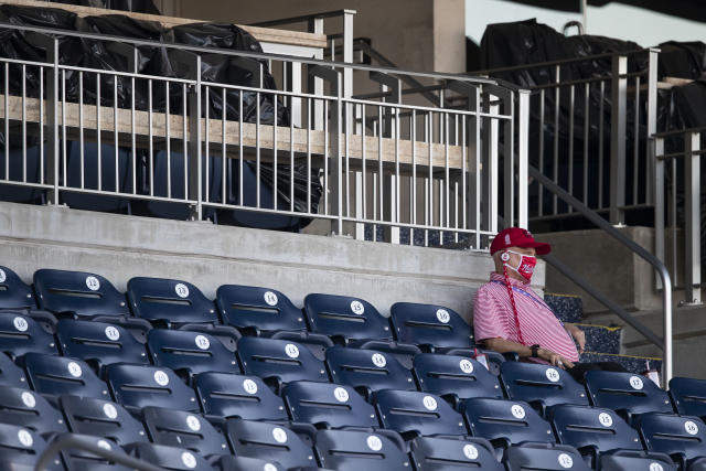 Fans see 1st Nats exho from balcony; Harper HRs off Scherzer