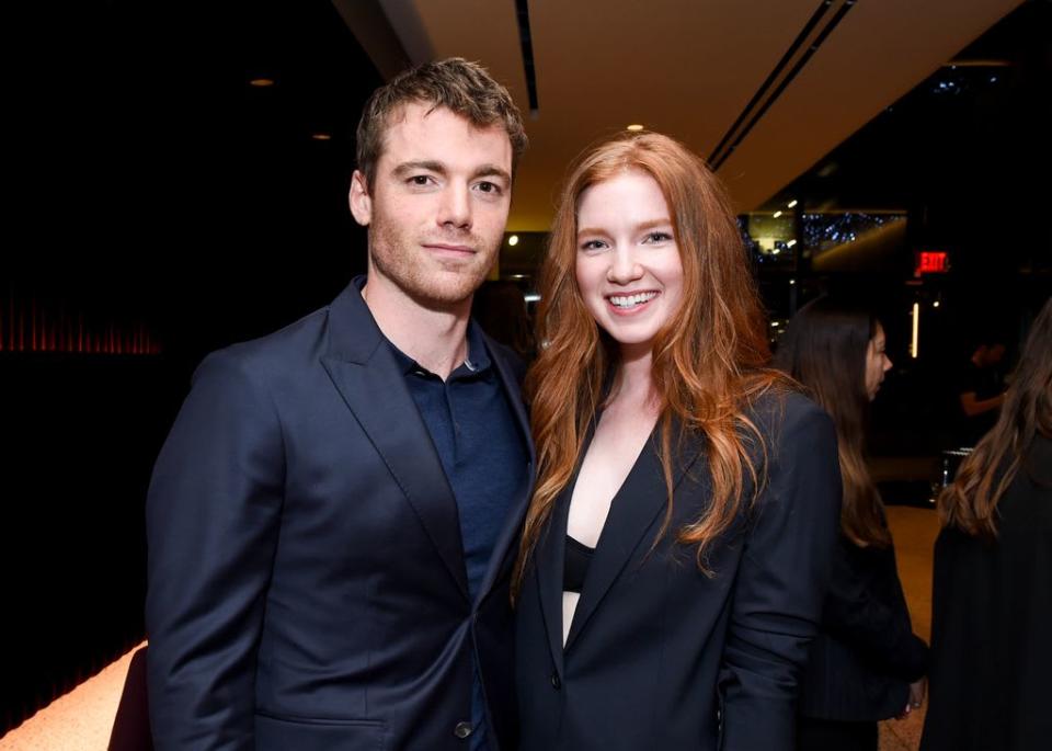 Annalise and Gabriel Basso at screening for The Night Agent