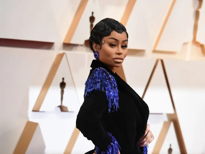 Blac Chyna arrives at the Oscars on Feb. 9, 2020 in Los Angeles.