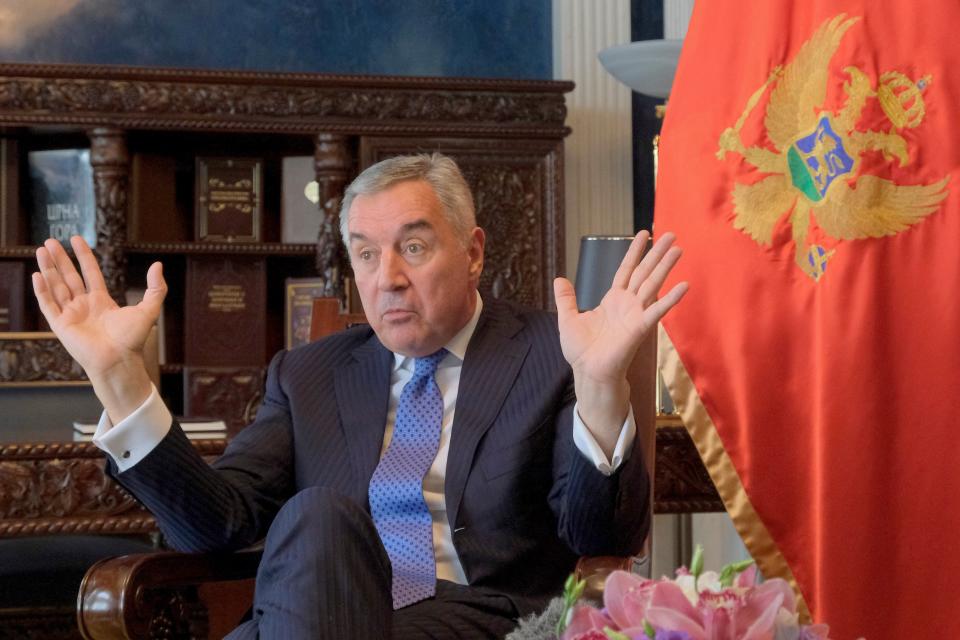 Montenegro President Milo Djukanovic (Copyright 2023 The Associated Press. All rights reserved)