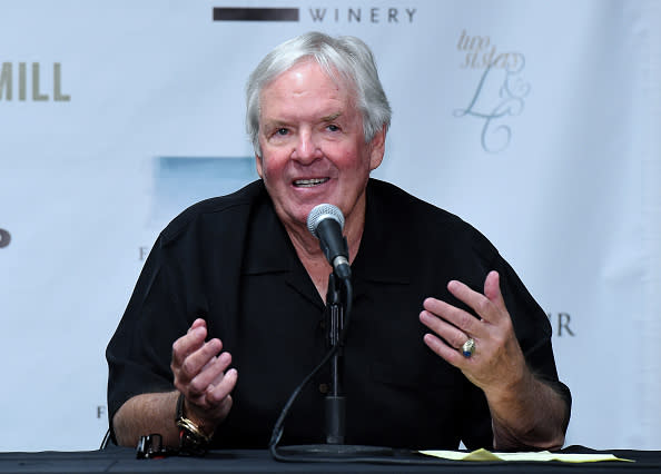 LAS VEGAS, NV - JULY 13: Majority owner of the Las Vegas NHL franchise Bill Foley speaks during a news conference introducing George McPhee as the team's general manager at T-Mobile Arena on July 13, 2016 in Las Vegas, Nevada. (Photo by Ethan Miller/Getty Images)