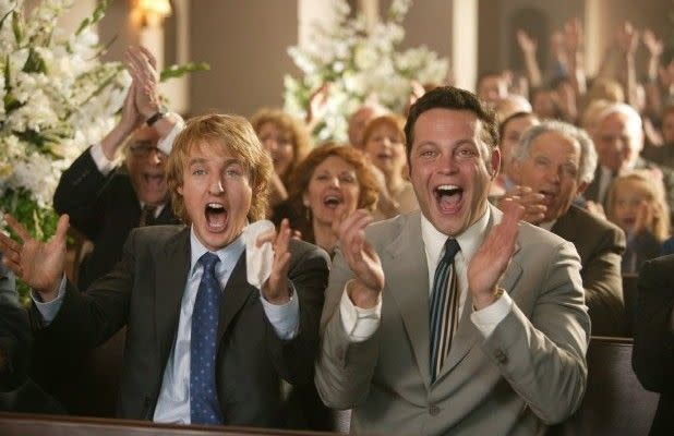 Owen Wilson and Vince Vaughn in 'Wedding Crashers' (New Line)