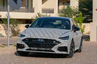 <p>2021 Hyundai Sonata N-Line prototype</p>