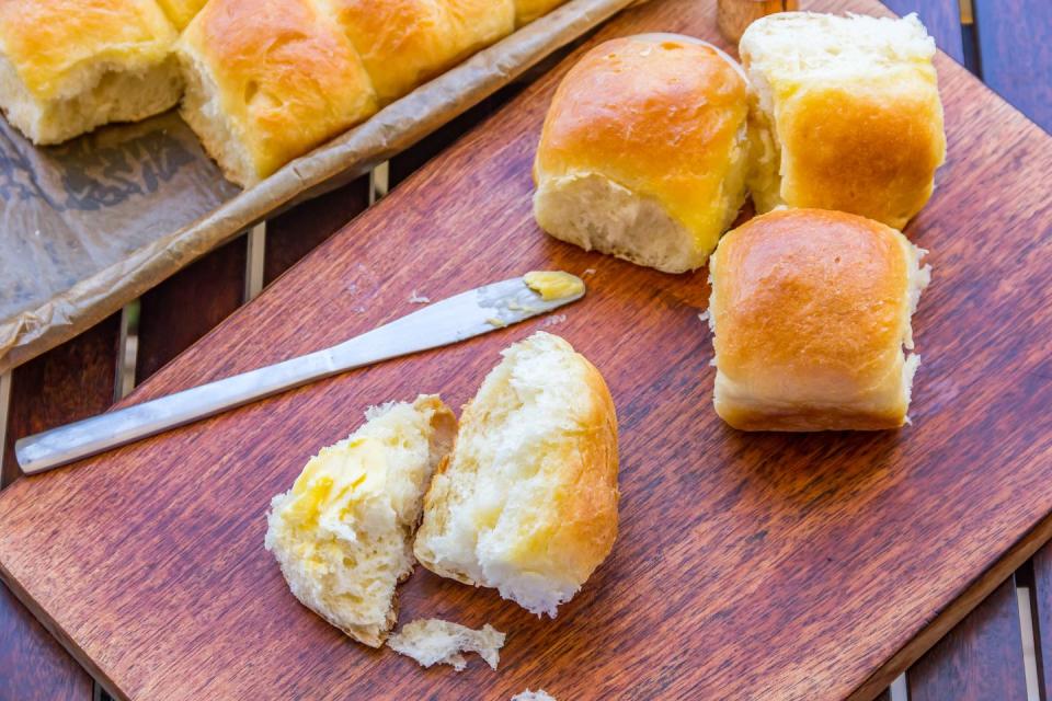 Skip: dinner rolls with butter