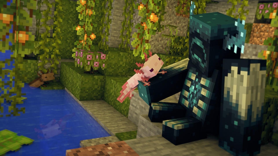 minecraft_axolotl_and_wardens_1_17_fun_8k_by_flowerscow_de6ilok-fullview