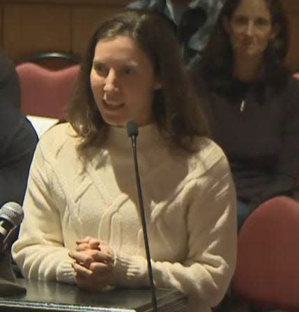 Reagan Ruedig, an 11-year member of Portsmouth's Historic District Commission, urged the City Council not to remove its power to regulate solar panels during its Monday, Dec. 18, 2023 meeting, and instead have a conversation with the HDC about the issue.