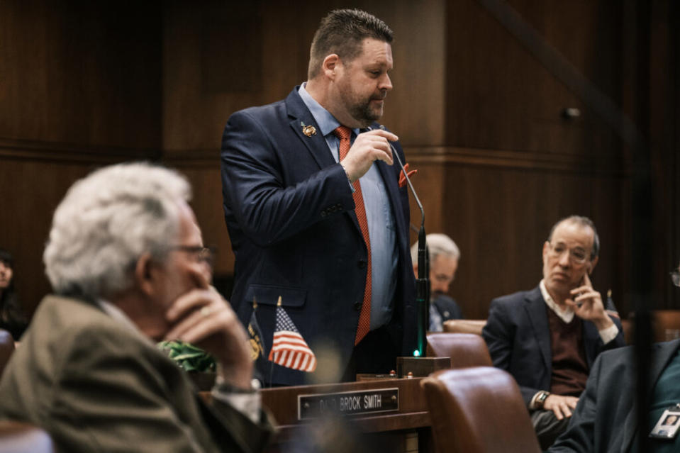  Sen. David Brock Smith, R-Port Orford, won his four-way Republican primary along the southern coast. (Jordan Gale/Oregon Capital Chronicle)