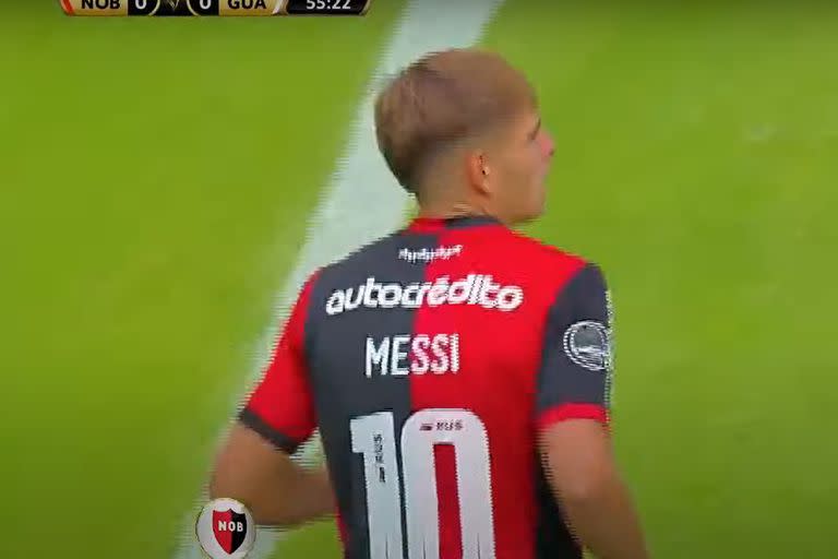 Joaquín Messi tuvo su debut con la camiseta de Newell's en la Copa Libertadores Sub 20