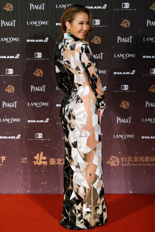 FILE PHOTO: Singer Coco Lee poses on the red carpet at the 53rd Golden Horse Awards in Taipei, Taiwan