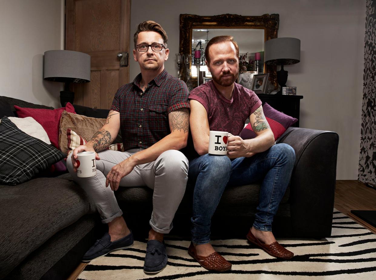 Stephen and Chris on Gogglebox (Channel 4)
