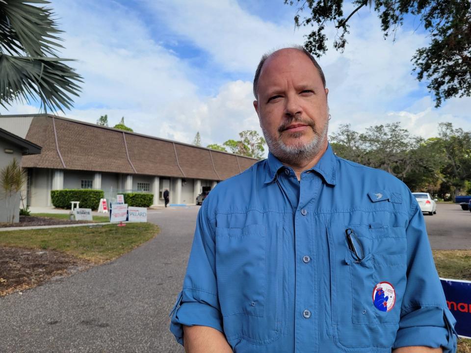 Scott Campbell, 55, said he came out to vote at Bayside Community Church in Manatee County to help Republicans get back into power.