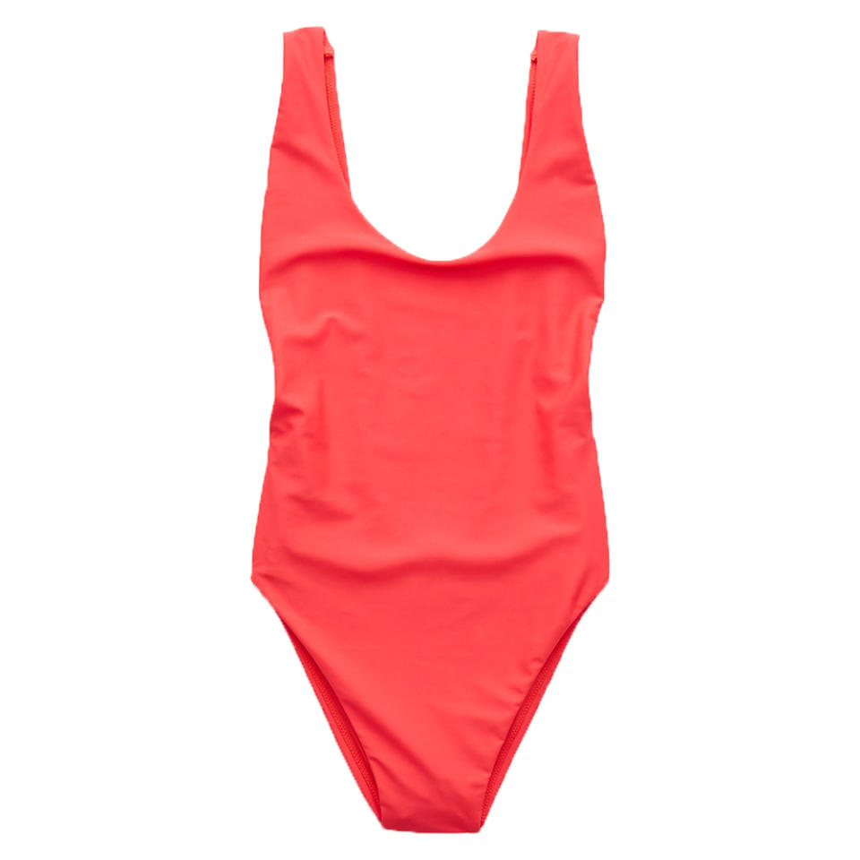 HOT PINK HIGH-CUT SWIMSUIT